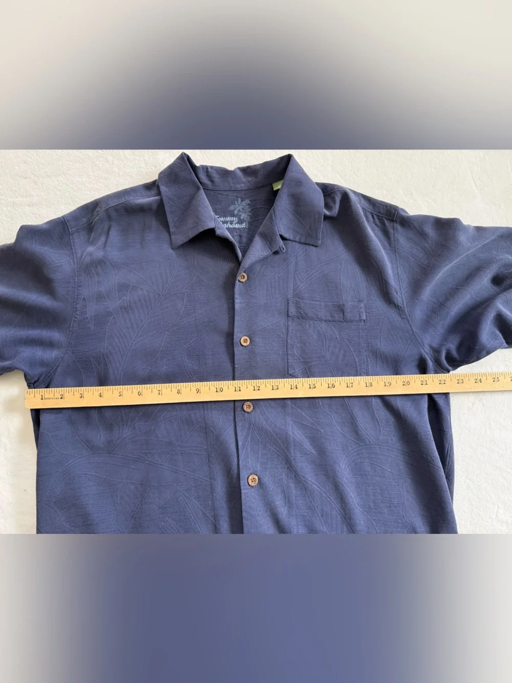 Tommy Bahama Silk Floral Navy Camp Shirt